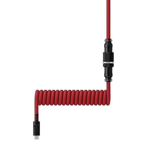 Провод для механической клавиатуры HyperX USB-C Coiled Cable Red-Black 6J677AA