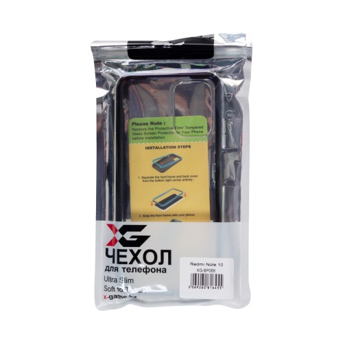 Чехол для телефона X-Game XG-BP068 для Redmi Note 10 Чёрный бампер