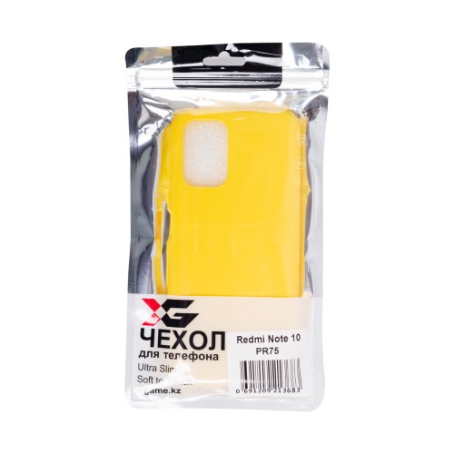 Чехол для телефона X-Game XG-PR75 для Redmi Note 10 TPU Жёлтый