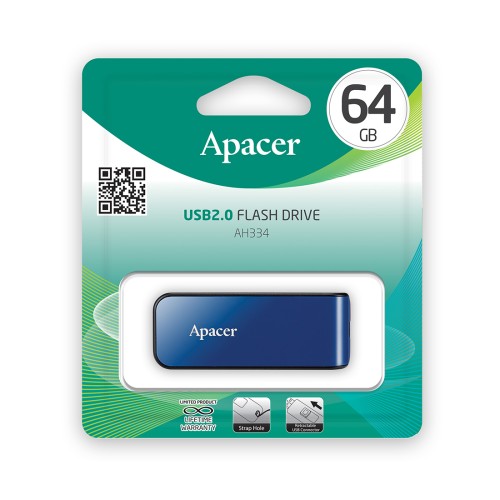 USB-накопитель Apacer AH334 64GB Синий