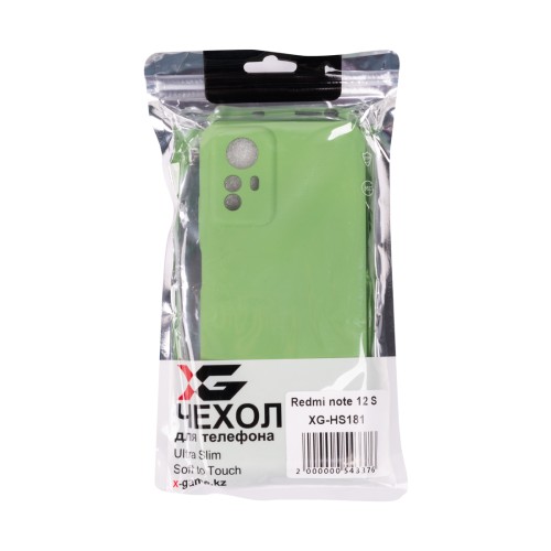 Чехол для телефона X-Game XG-HS181 для Redmi note 12 S Силиконовый Светло-зеленый