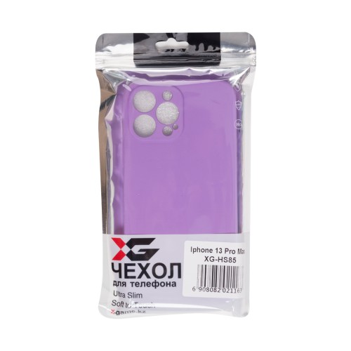 Чехол для телефона X-Game XG-HS85 для Iphone 13 Pro Max Силиконовый Фиолетовый