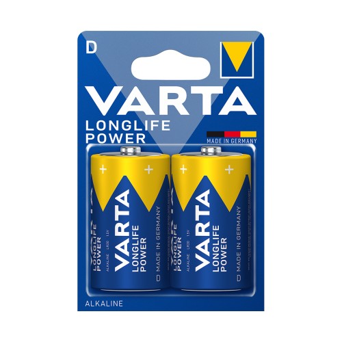 Батарейка VARTA High Energy Longlife Mono 1.5V - LR20/D (2 шт) в блистере